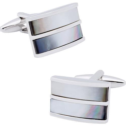 HAWSON Stone Cufflinks for Men with Free Box Best Gifts For Male Friend Wedding Dating Parties