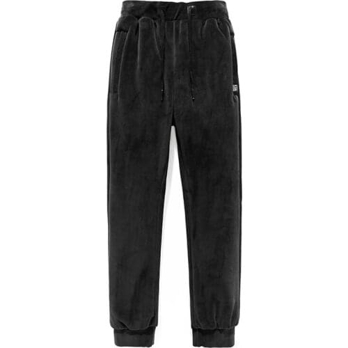 2021 Mens Winter Pants Brand Sweatpants Warm Thick Pants Cashmere Trousers Men Fleece Windproof Long Outdoors Men Causal Pants