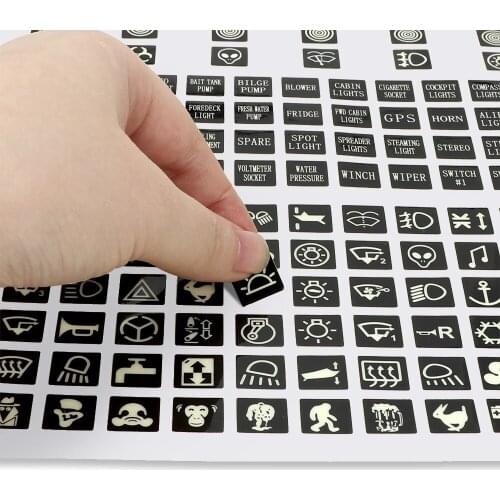 Console Interior Stickers Decal Panel Parts Replacement Replaces Universal