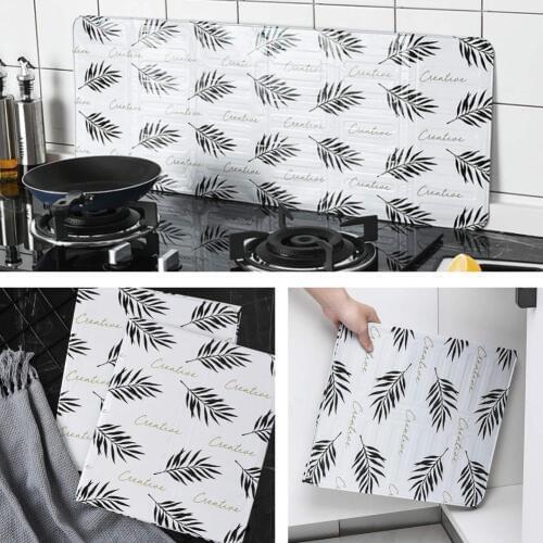 New Anti Splatter Shield Guard Oil Divider Splash Proof Oil Gas Pan Splash Cooking Screen Frying Kitchen Stov Cover Baffle W1P4