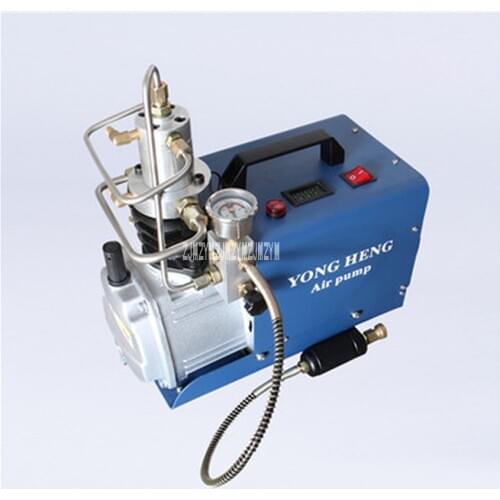 New Arrival 220V / 110V 1.8KW Automatic Shutdown Electric High-pressure Air Pump Water-cooled Single Tank 50L / min 0-30mpa Hot