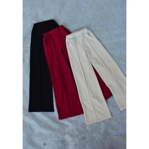 BJD Doll Clothing is suitable for 1/3 1/4 Uncle Size crystal hemp line drape wide leg pants ~3 colors into doll accessories