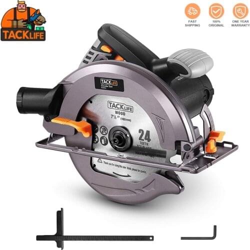 TACKLIFE ECS01A Circular Saw 4700RPM 1800W Upgraded Compact Circular Saw Double Safety Switch 3 meter power cord