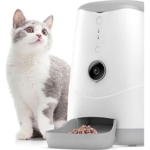 Tuya App Remote Controlled Wifi Connection Automatic Feeding Machine For Pets Smart Pet Dog Cat Food Feeder 3.7L Big Tank