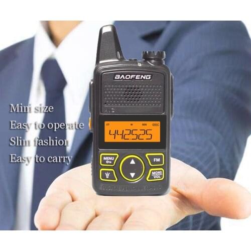 Baofeng T1 Walkie Talkie BF-T1 Two Way Radio mini Portable Ham FM CB Radio Handheld Transceiver For Hotel Restaurant Barbershop