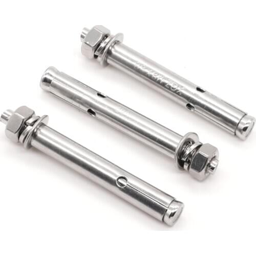 Stainless steel expansion screw extended tension bolt air conditioner mounting bracket fixed explosion wire tube M6 M8 M10 M12