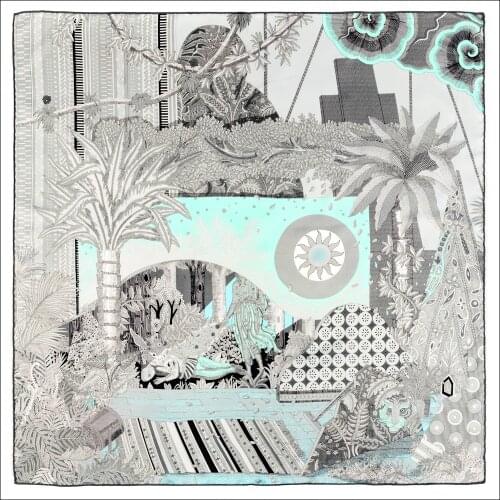 Retro Silk Twill Scarf 90*90cm Square Silk Twill Scarf Hand Rolled Designer Silk Scarfs For Women Vintage Print Silk Scarves