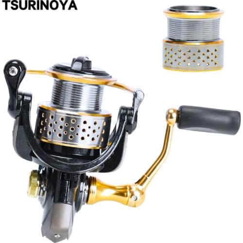 TSURINOYA FENGSHANG 2000 Spinning Reel 8+1BB 5.2:1 Double Spools Lightweight Spinning Fishing Reel Freahwater Quality Wheel