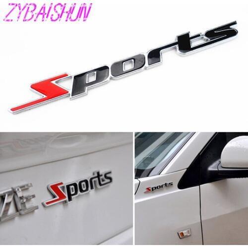 Sports 3D Chromium Metal Car Stickers Emblems Stickers for BMW all series Mercedes-Benz all class Mini One Cooper