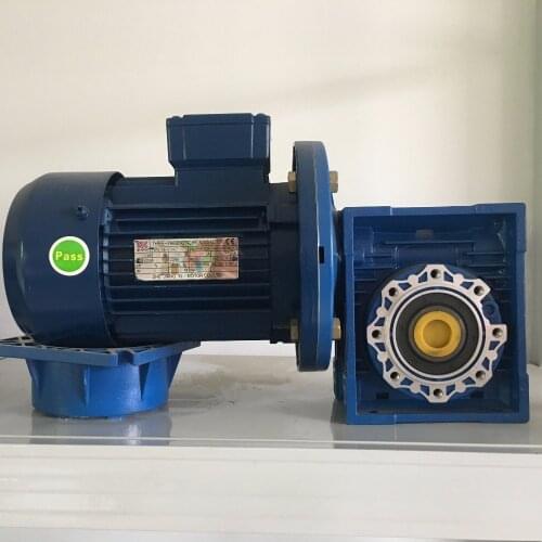 AC three phase worm gear motor with brake,high torque,90% effciency,NMRV63 gearbox