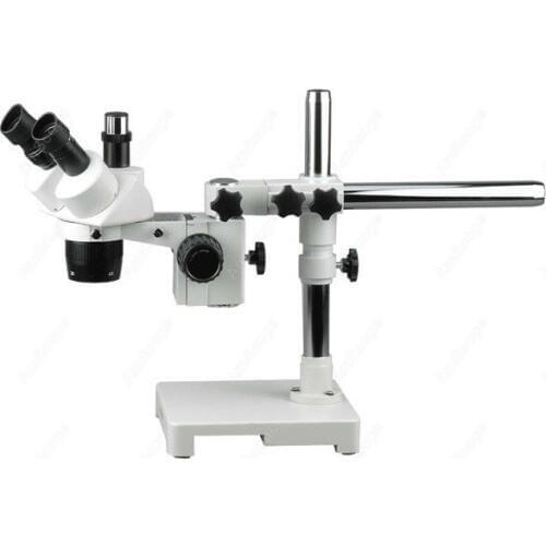 Trinocular Stereo Microscope--AmScope Supplies 20X-40X-80X Trinocular Stereo Microscope on Single Arm Boom Stand
