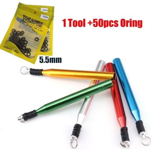 14cm senko O ring Tool bass pike Fishing accessories tackle Senko Worm Wacky Neko Rig With 50pcs O Ring Fishing tackle set