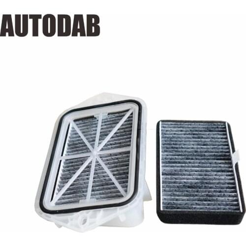 2 Holes Cabin carbon Filter for Vw Sagitar CC Passat Magotan Golf Tiguan Touran Audi Skoda Octavia External 2 Filters PT100