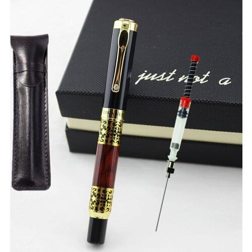 High quality fountain pen 0.5MM Nib ink pen more colors can choose packing Fountain Pen Ink Cartridge Refills
