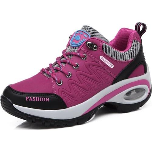 Sneakers Womens 2021 Air Cushion Athletic Running Shoes Walking Breathable Sport Lace Up Hight Platform Casual Shoes