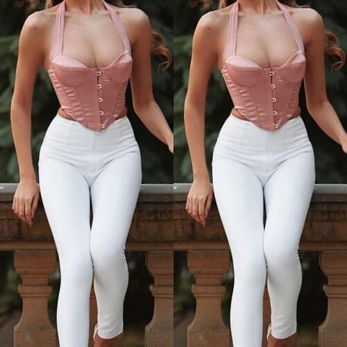 Lnsdoit Waistcoat Womens Wear Trend European And American Ins Fashion Slim High Waist Exposed Navel Versatile Sling Top Vest