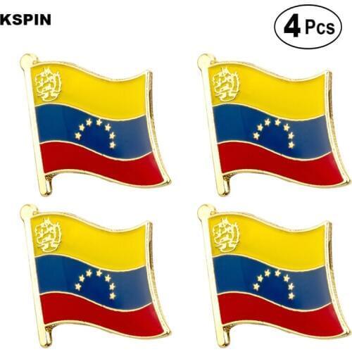Venezuela Flag Pin Lapel Pin Badge Brooch Icons 4pcs