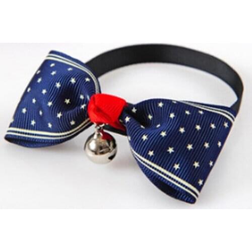 1Pcs Adjustable Kawaii Dog Cat Pet Bow Tie with Bells Cute Puppy Kitten Necktie Collar Accessories Drop Shipping
