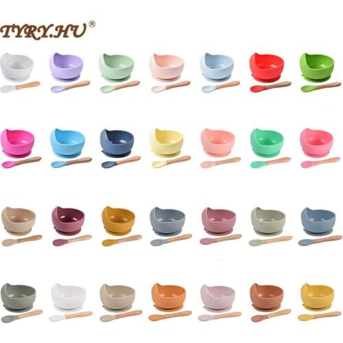 New 10sets Food grade Safe Feeding Baby Bowls Plates Childrens Tableware Baby Feeding Dinner Bowl Eat Training