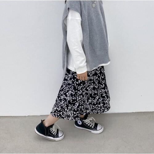 2021 Wholesale New Girls Printed Skirt Autumn Cotton Fashion Girls Skirts 2-8 years MY864