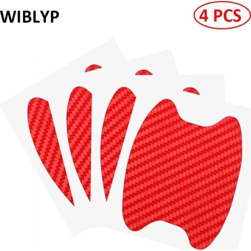 4PCS/Lot Car Handle Protection Film Universal Invisible Carbon Fiber Car Door Handle Sticker Scratches Resistant