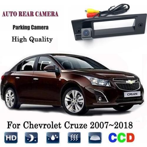 Car Rear View Camera For Chevrolet Cruze 2002~2018 Instead of Original Factory Trunk Handle Camera / Reversing camera