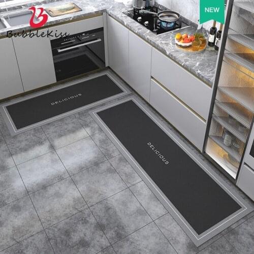 Bubble Kiss Imitation Cotton Velvet Kitchen Mats Comfortable Absorbent Non-Slip Bedside Carpets Entry Door Rugs Home Decor Rug