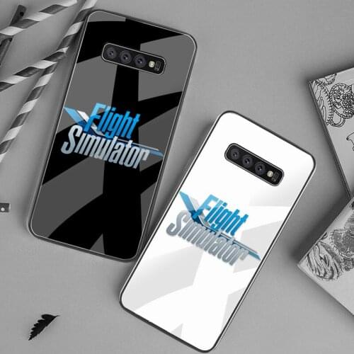 Aircraft FLIGHT SIMULATOR Phone Case Tempered Glass For Samsung S20 Plus S7 S8 S9 S10 Plus Note 8 9 10 Plus