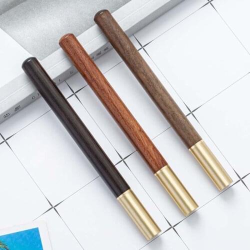 Wooden Ballpoint Pens 0.5mm Black Ink Business Ball Pen Signing Pen Office School Writing Pen Gift Stationery School Supplies