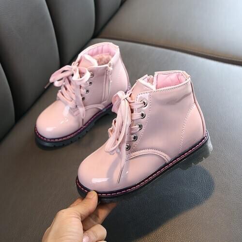 Baby Snow Boots Autumn Winter Plush Waterproof Martin Boots For Kids Girls Boys Ankle Boots Fashion Child Toddler Warm Shoes