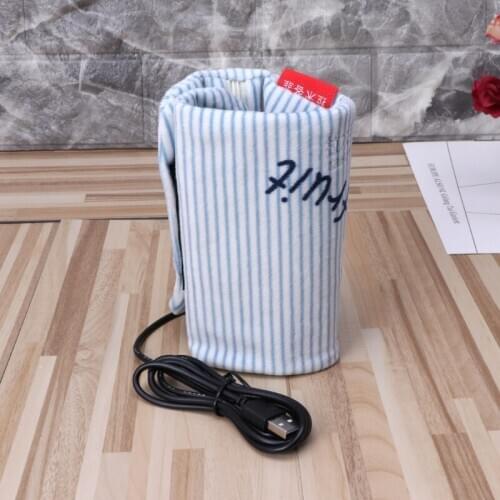 Travel Stroller USB Milk Water Warmer Insulated Bag Baby Nursing Bottle Heater
