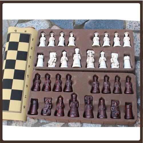 Figures Game Chess Decoration Portable Ornament Art International Standard Chess Set Design Giochi Da Tavolo Chess Pieces Decor