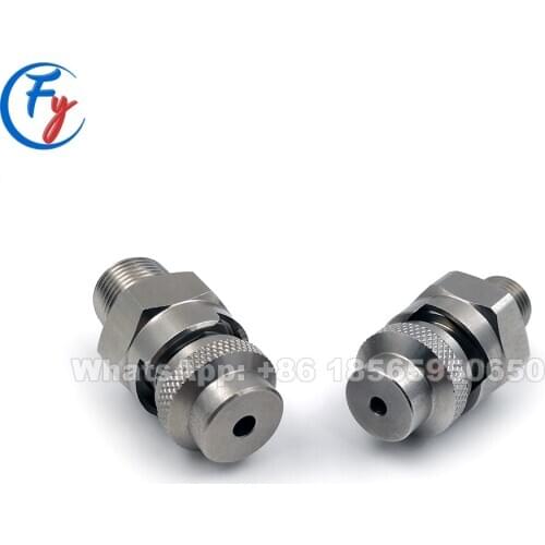 Quick connect type high pressure cleaning full cone spray nozzle, stainless steel quickly disassemble nozzle