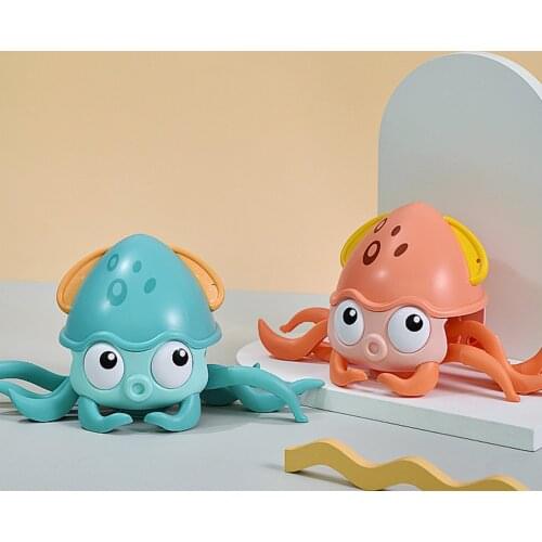 Octopus Bath Toy Floating Swimming Cartoon Bathtub Children Toy Summer Bathroom Bath Shower Baby Clockwork