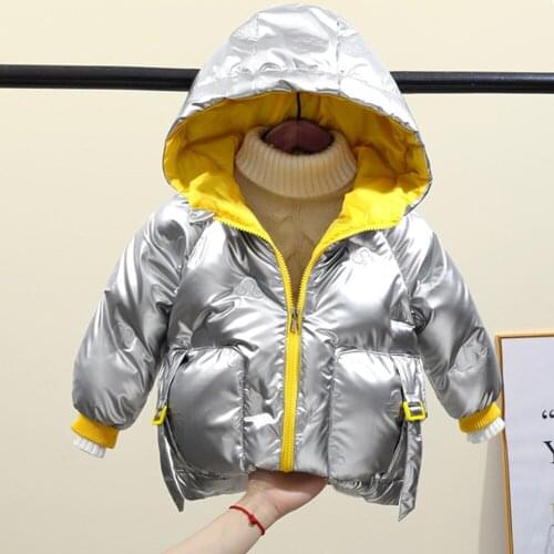 Newborn Baby Girls Clothes Winter Infant Bright Down Cotton Jacket Baby Coat for Boys Childrens Clothing Kids Jackets For Girls