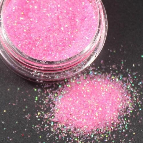 LOLEDE Pale Pink AB Chameleon Color Sequins Nail Art Glitter Flakes UV Gel Polish Star Heart Flower Paillette Decor Tools