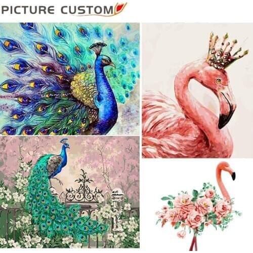 Oil Painting Coloring By Numbers Drawing 50*40cm Animals Pictures Set Gift Paint By Numbers For Adults On Canvas Wall Decor