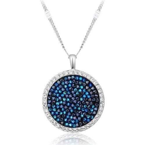 Ms Betti 2021 Spring Clearance Round Rhinestones Pendant Necklace New Design Girls Gift For Womens Day Wedding Party Jewelry