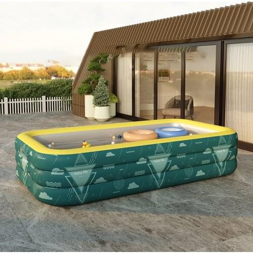 Inflatable Swimming Pool With Automatic Inflation Durable Large Capacity Storage Wear-resistant Suit For Outdoor Herramientas