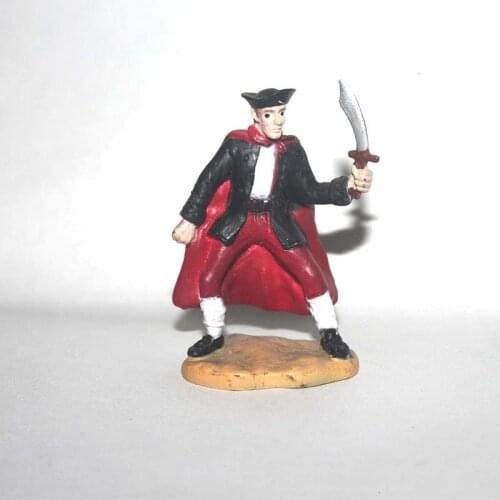 New special PVC resin die-casting simulation of human model plastic character scenes decorated red cape with knife doll