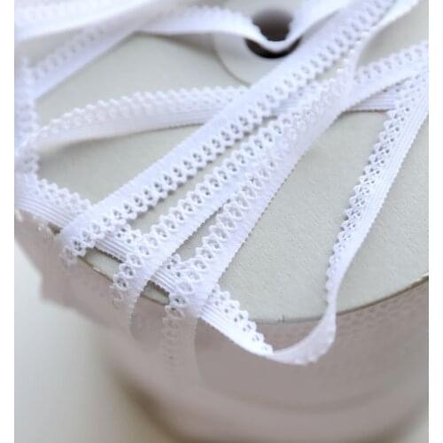 Wholesale 5 Meters High Quality Width 2.5cm Width Hot Sale Pure White 100% Cotton Cloth Embroidered Lace Fabric