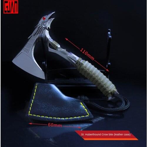 Apex Hero game Bloodhound Raven bite hand axe weapon evil spirit blade leather case version