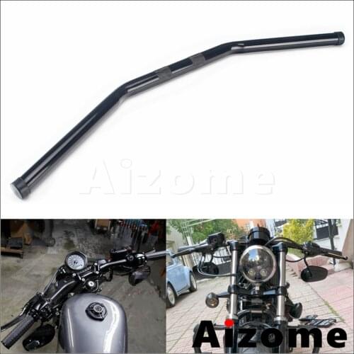 1" Zero Drag Bar Handlebar For Harley Forty Eight XL1200X 2010-2016 Iron 883 XL883N 09-16 Seventy Two XL1200V 14-16 XL883 07-08