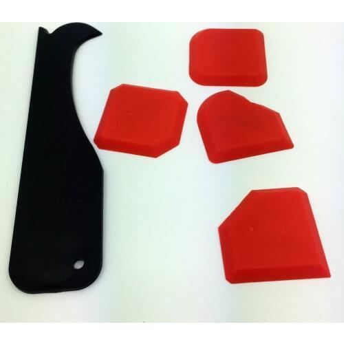 Grouting Smoother 5 Pieces per Set Sealing Smoother Sealant Trowel and Silicone Scraper Packed by OPP bag