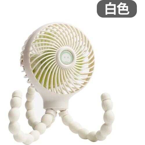 Folding USB Charging Mini Handheld Baby Lathe Little Fan with Mobile Phone Holder stroller fan mini fan handheld fan