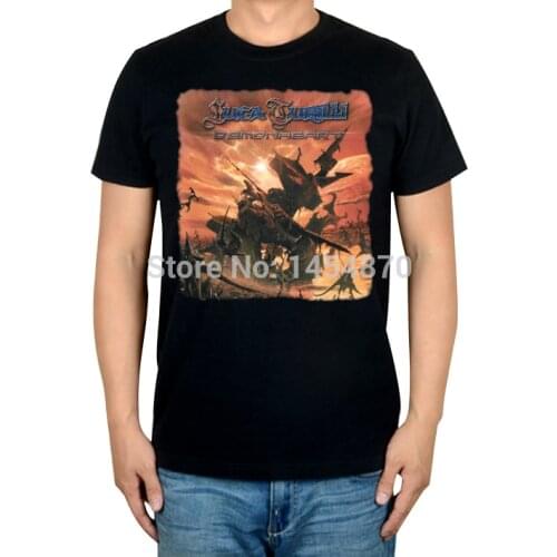 Super Cool Demonheart luca turilli Rock Brand men women shirt Cotton Punk fitness Hardrock heavy Dark Metal skateboard
