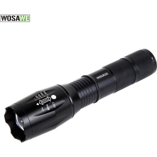 WOSAWE 5 Modes T6 LED Bicycle Torch Light Bike Flashlight Bike Accessories Waterproof Bicycle Front Light Support 18650 Battery