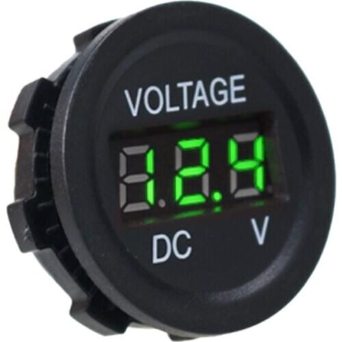6-30V LED Digital Display Voltmeter Mini DC Voltage Gauge Meter Car Motorcycle New 2020