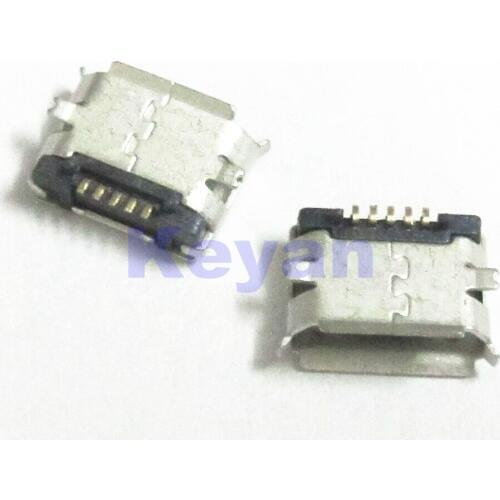 100pcs Micro USB 5P,5-pin Micro USB Jack,5Pins Micro USB Connector Tail Charging socket mini USB