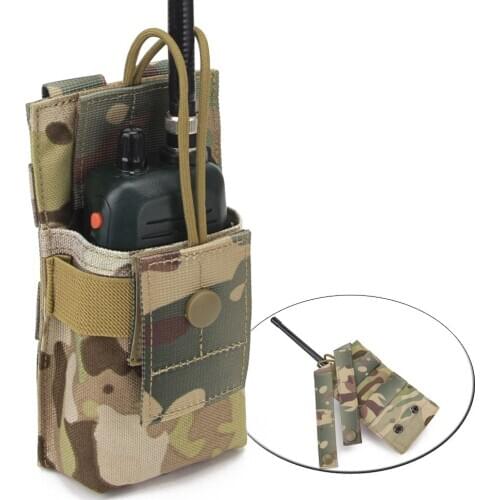 1000D nylon Tactical Walkie Pouch for Military Hunting Waist Belt Holster Radio Walkie Adjustable Molle Paintball Magazine Pouch